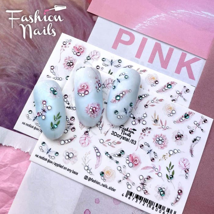 Fashion Nails Слайдер-дизайн 3d Crystal 053*