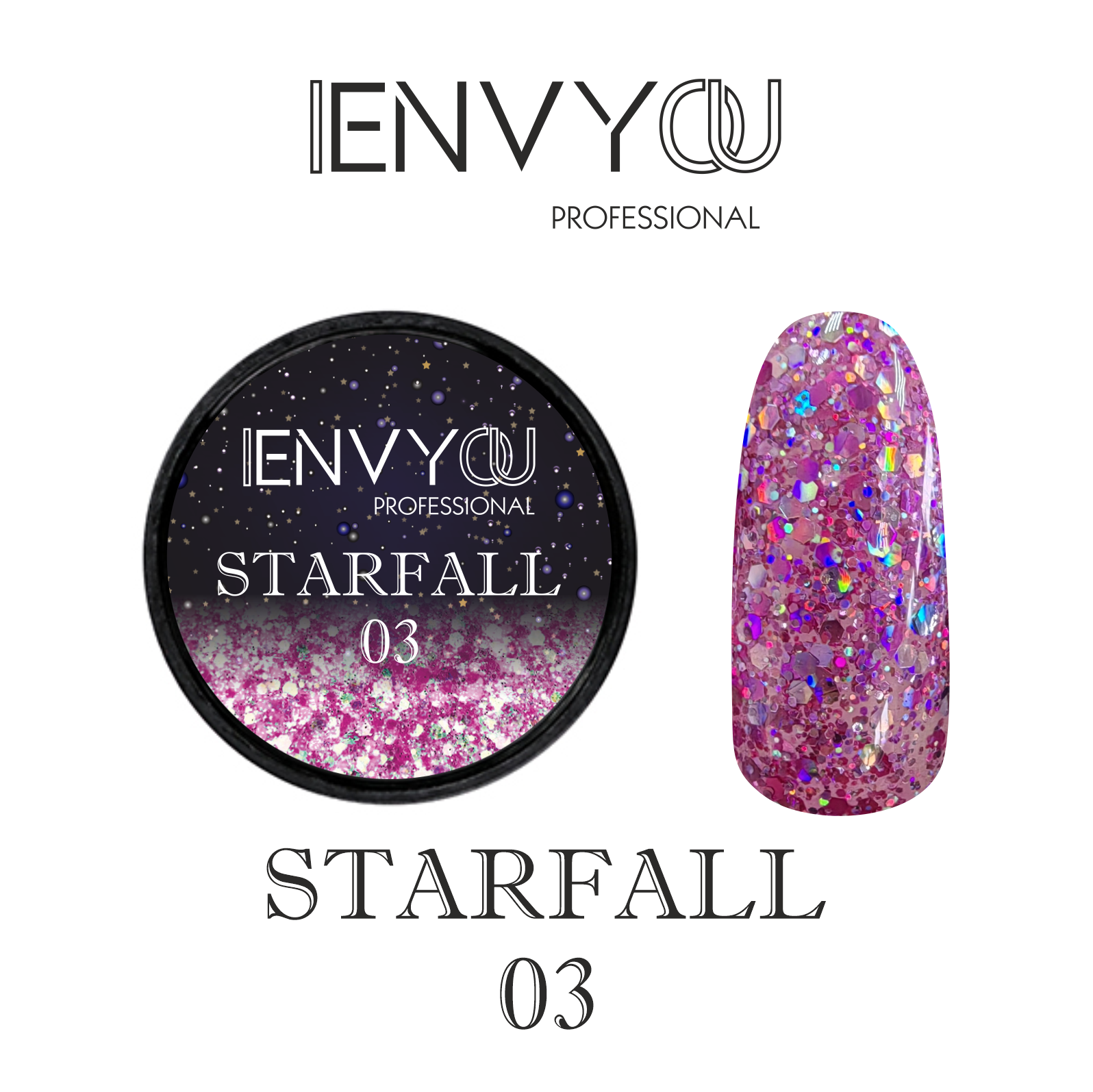 ENVY Декоративный гель Starfall 03 (6 мл)*