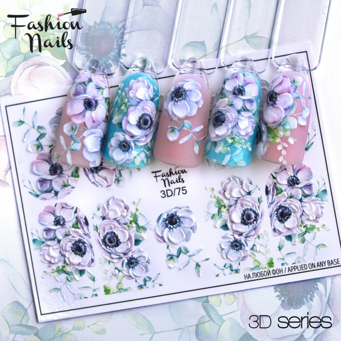 Fashion Nails Слайдер-дизайн 3d 075*