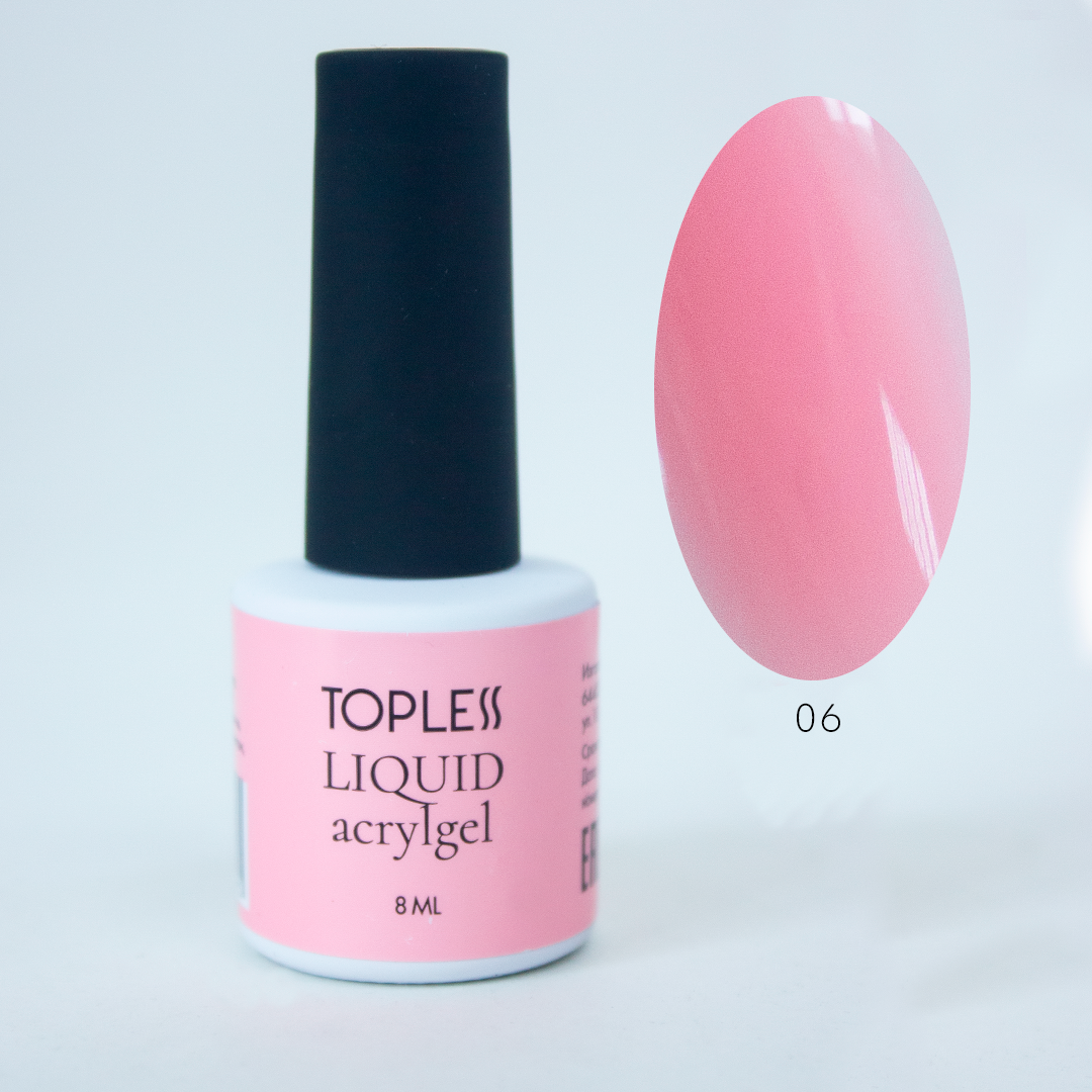 TOPLESS Акригель жидкий 06 Pinky (8 мл)