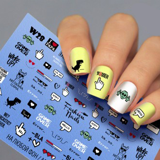 Fashion Nails Слайдер-дизайн White 028*
