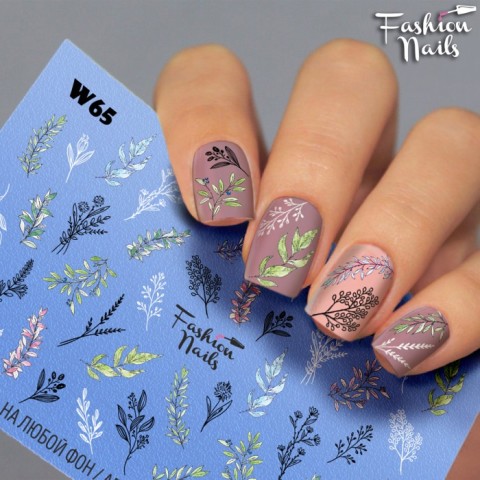 Fashion Nails Осень Слайдер-дизайн White 065*