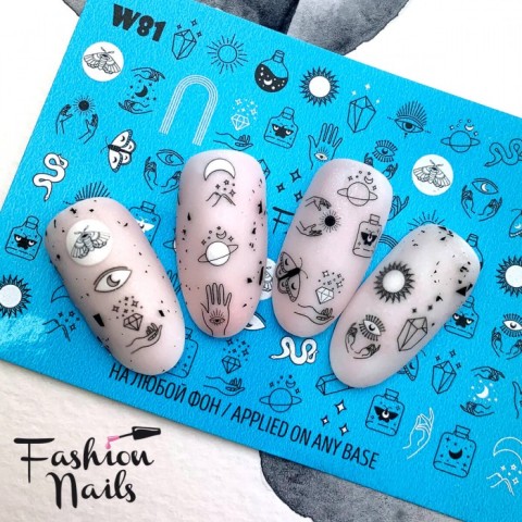 Fashion Nails Слайдер-дизайн White 081*