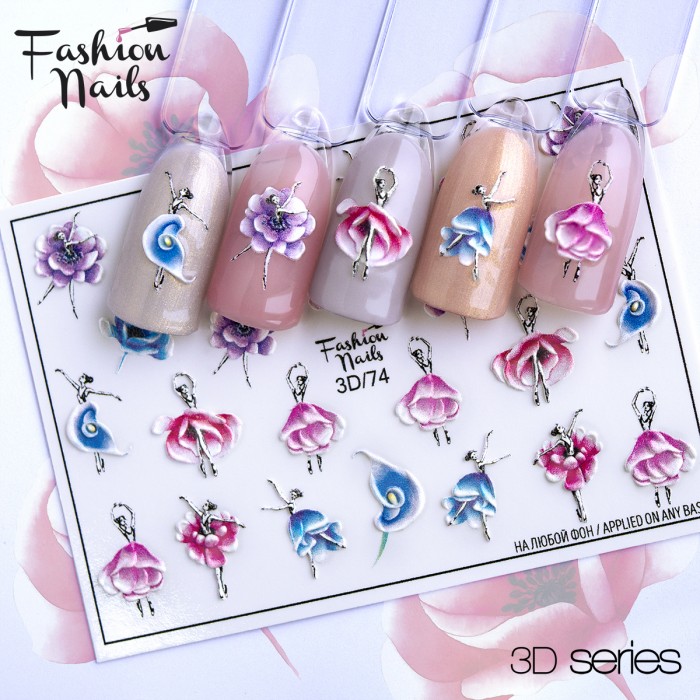 Fashion Nails Слайдер-дизайн 3d 074*