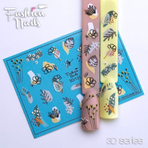 Fashion Nails Осень Слайдер-дизайн 3d 131*