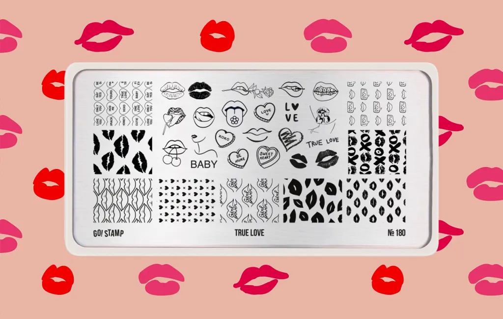 Go Stamp Пластина для стемпинга 180 True Love