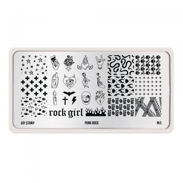Go Stamp Пластина для стемпинга 03 Punk rock*