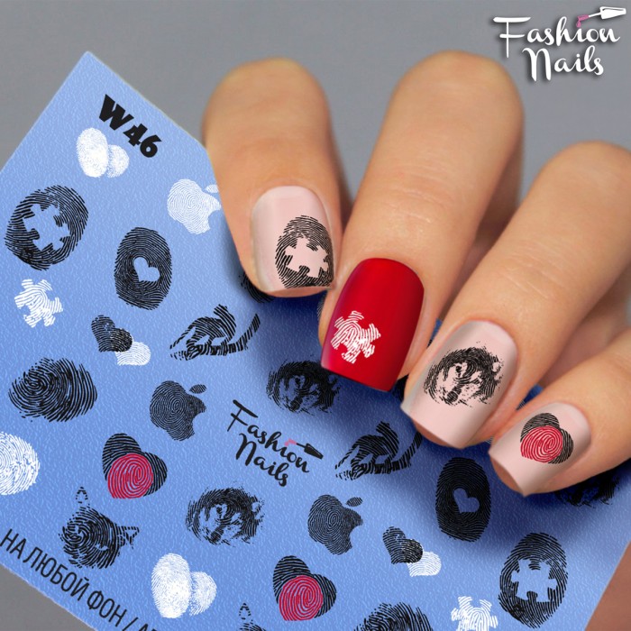 Fashion Nails Слайдер-дизайн White 046*