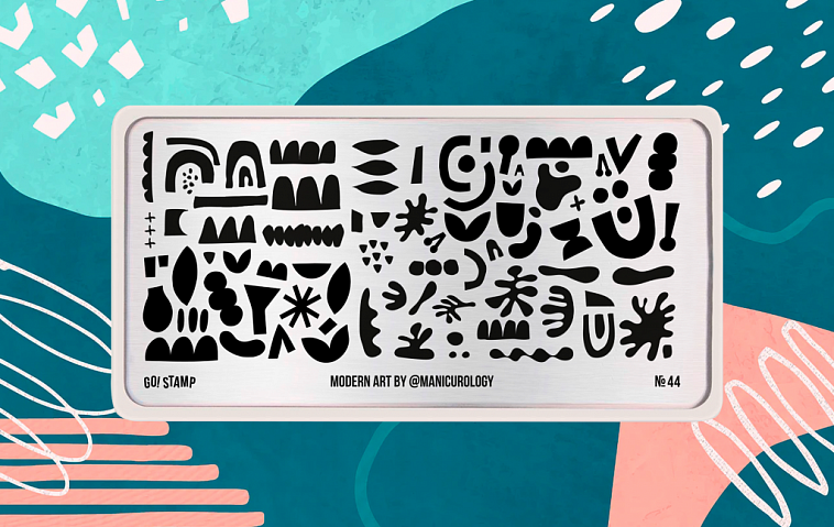 Go Stamp Пластина для стемпинга 44 Modern Art*