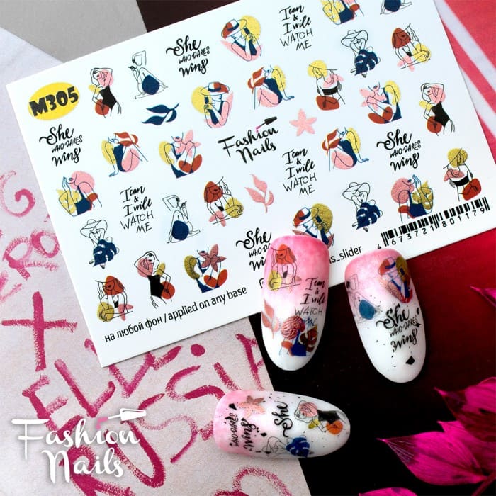 Fashion Nails Слайдер-дизайн Metallic 305*
