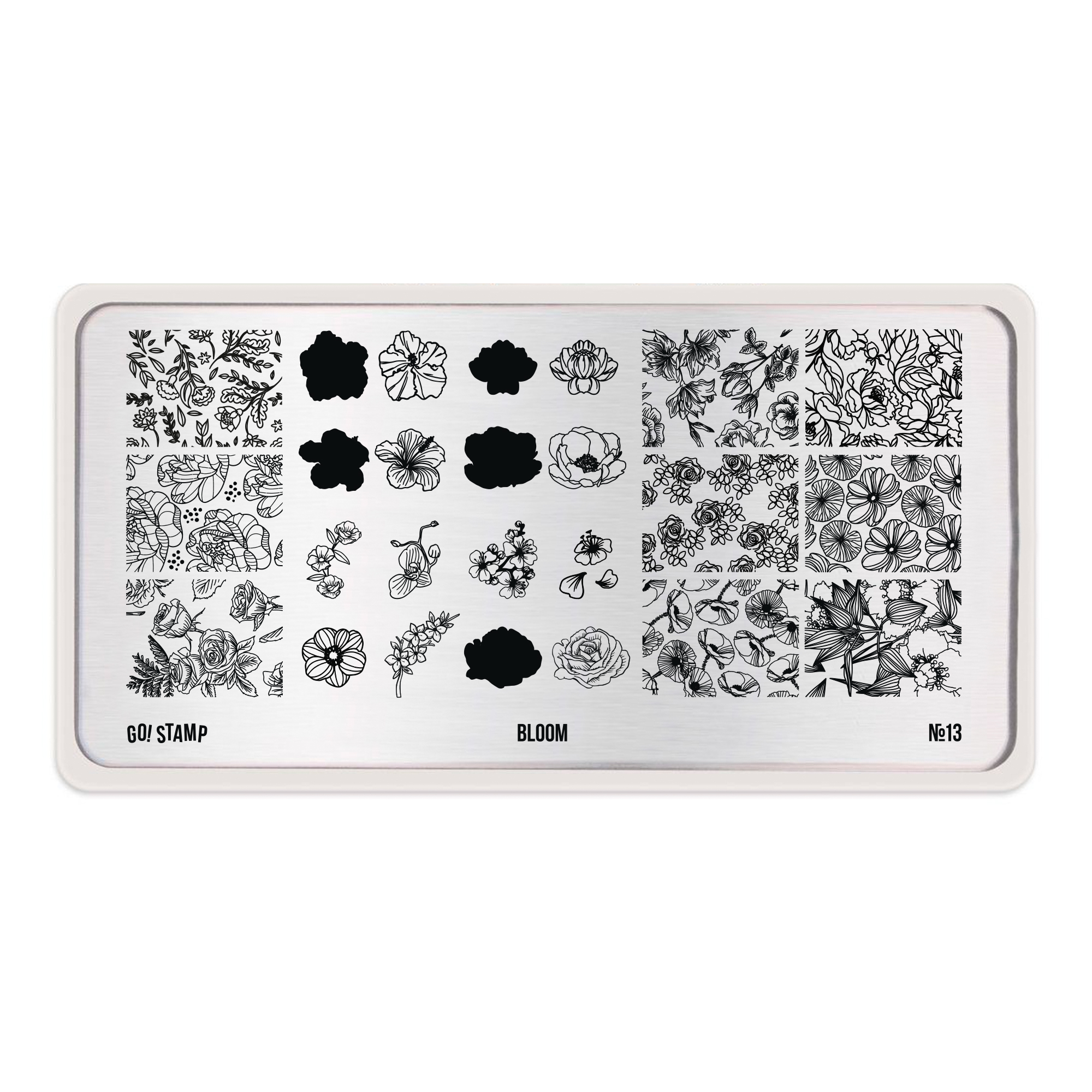 Go Stamp Пластина для стемпинга 13 Bloom