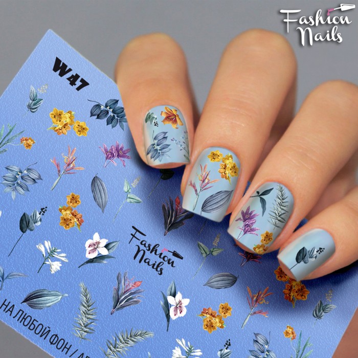Fashion Nails Слайдер-дизайн White 047*
