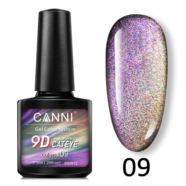 CANNI Гель-лак 9D Кошачий глаз №09 (7,3 мл)