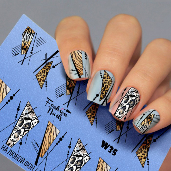 Fashion Nails Слайдер-дизайн White 035*