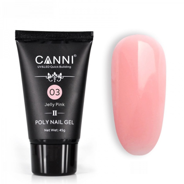 CANNI Акригель Quick building №03 натуральный розовый (45 г)