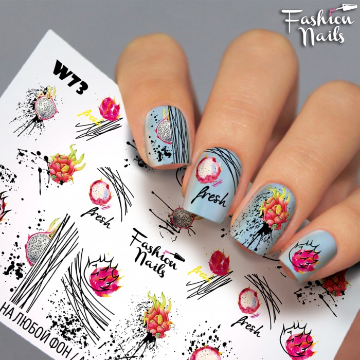Fashion Nails Слайдер-дизайн White 073*