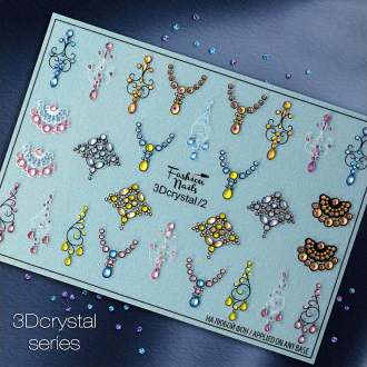 Fashion Nails Слайдер-дизайн 3d Crystal 002*