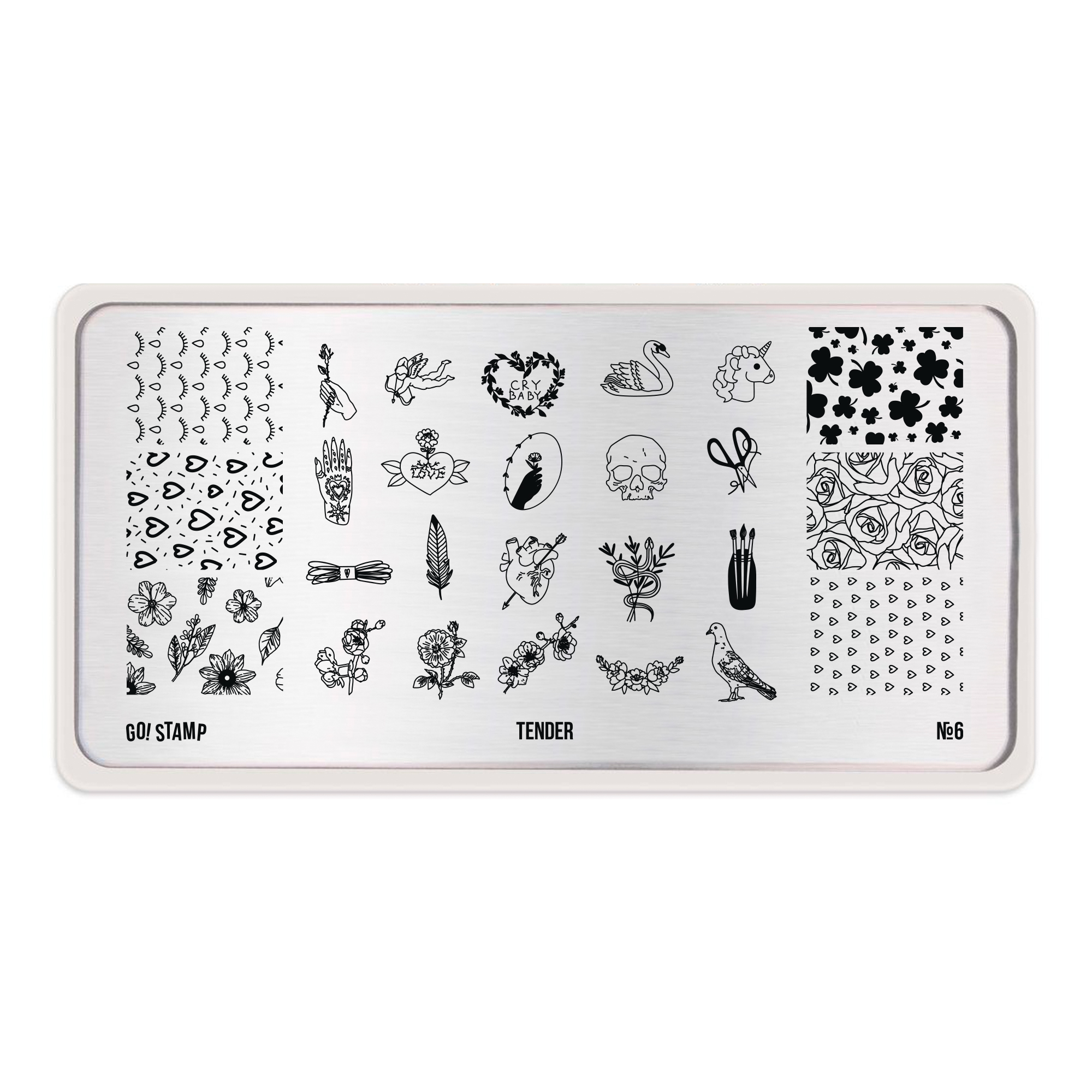 Go Stamp Пластина для стемпинга 06 Tender*