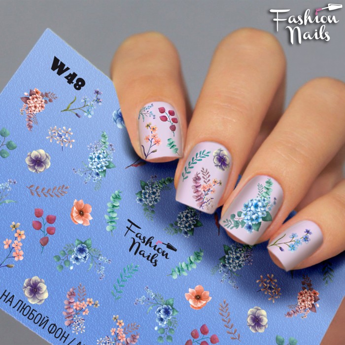Fashion Nails Слайдер-дизайн White 048*