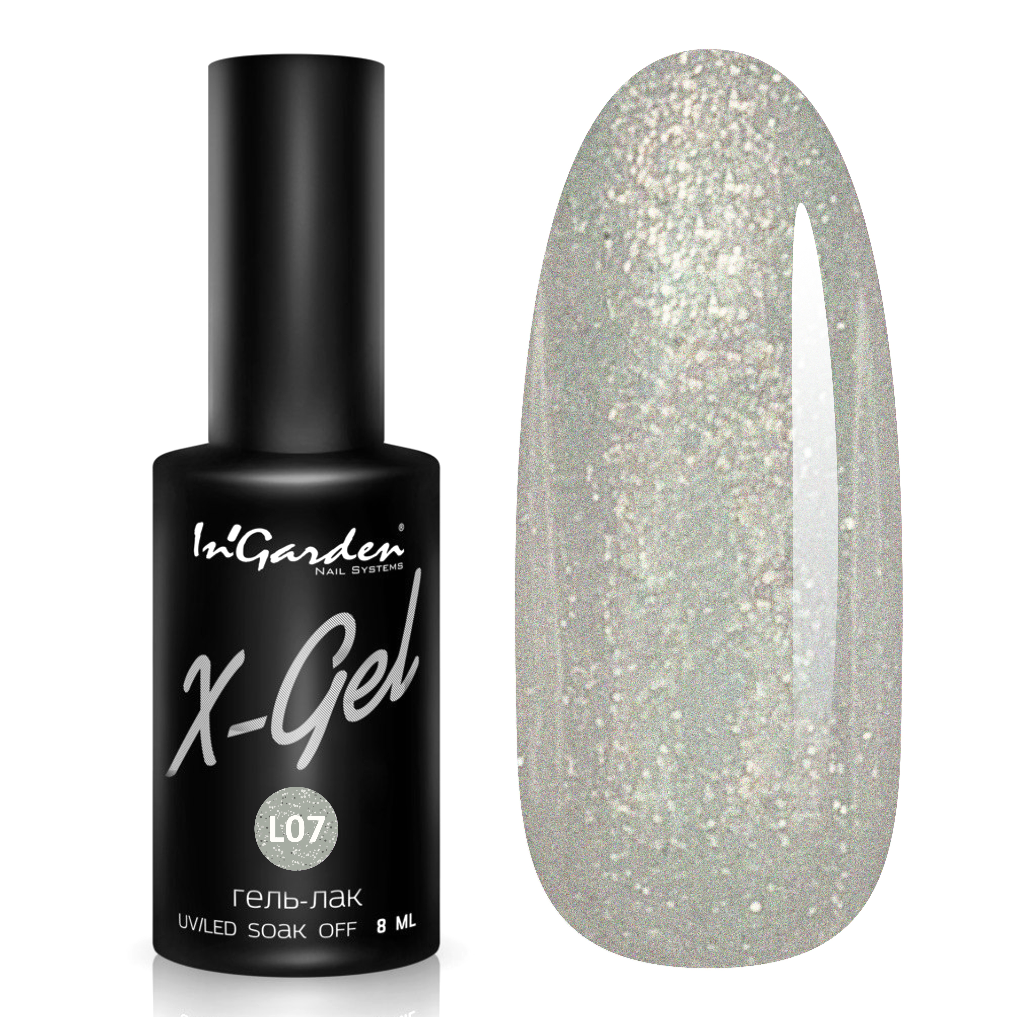 InGarden Гель-лак X-Gel № L07 (8 мл)*