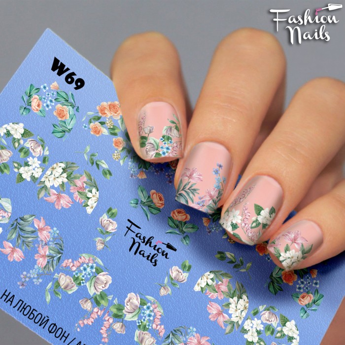 Fashion Nails Слайдер-дизайн White 069*