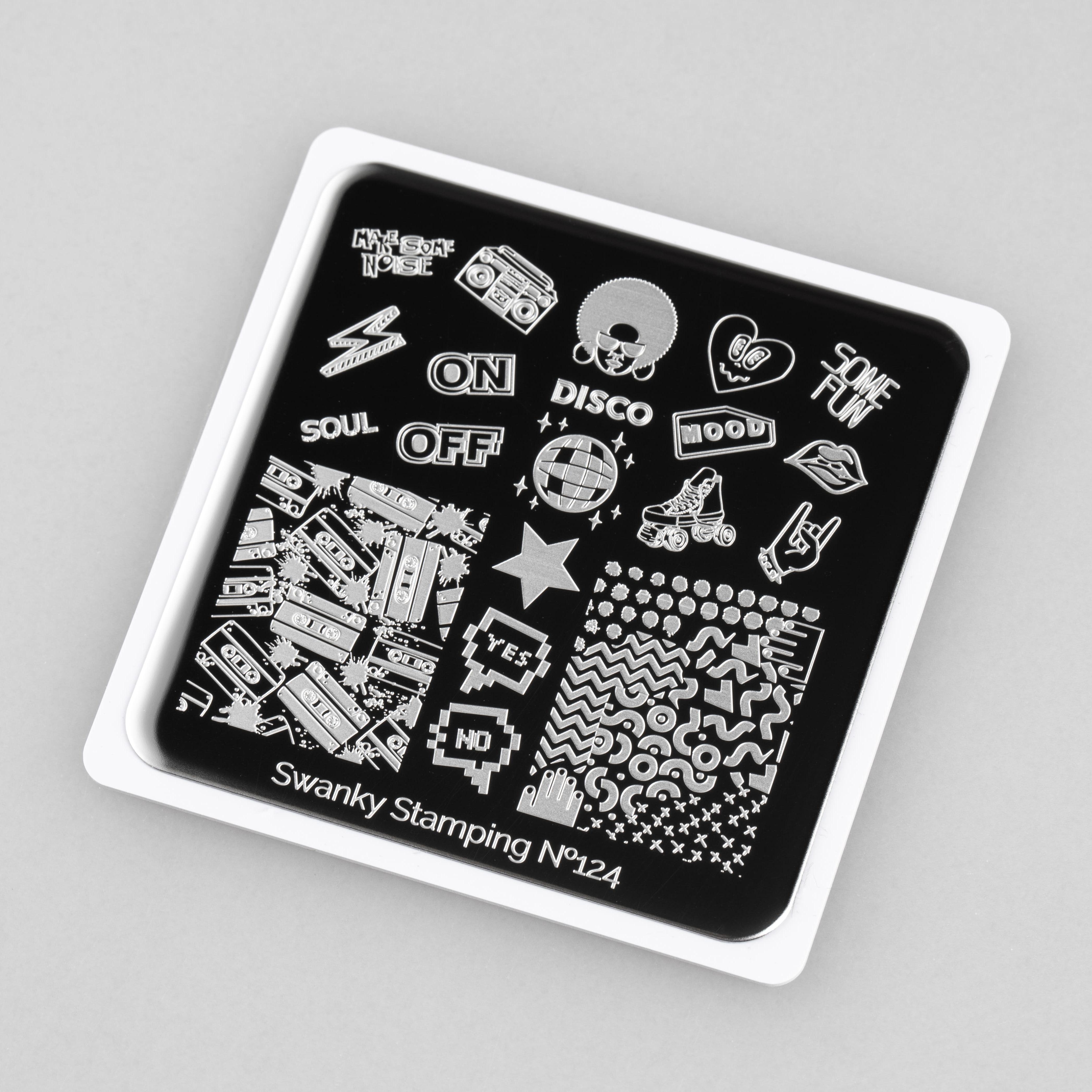 Swanky Stamping Пластина 124 маленькая 6*6 см*